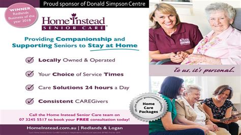 Home Instead To Us Its Personal The Donald Simpson Centre
