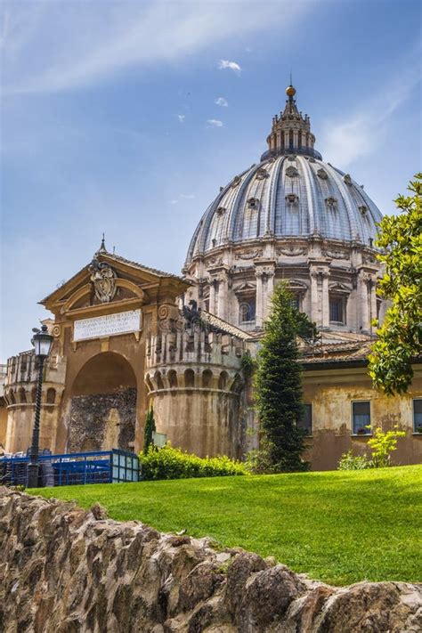 Rome Vatican Italy Panoramic View Of St Peterâ€ S Basilica