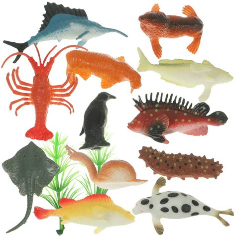12pcs Assorted Ocean Sea Animals Figures Realistic Ocean Creatures Toy