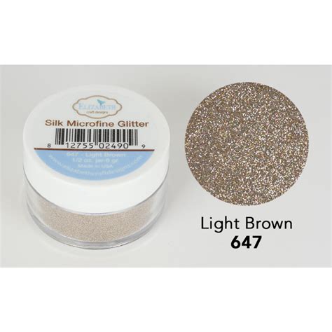 Silk Microfine Glitter Light Brown 12oz 647 Craftlines Bv