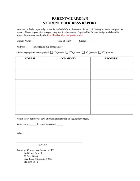 Easy To Use Weekly Student Progress Report Templates And With Regard To