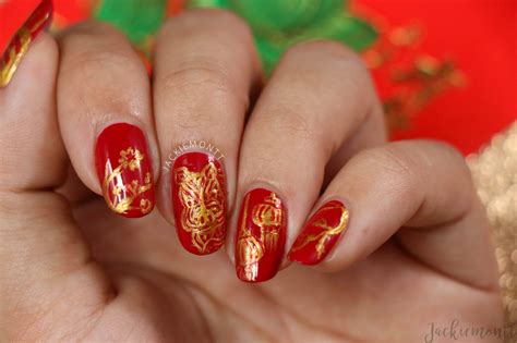 Chinese New Year Nail Art Jackiemontt