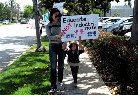 La Countys Chinese Among Those Protesting State Sex Education Curriculum Press Telegram