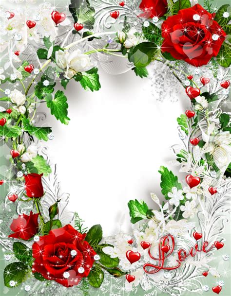 Beautiful Transparent Rose Photo Frame Love Розы Русское народное
