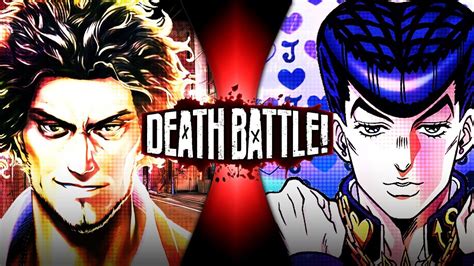 Fan Death Battle Trailer Ichiban Vs Josuke Yakuza Vs Jojo Bizarre