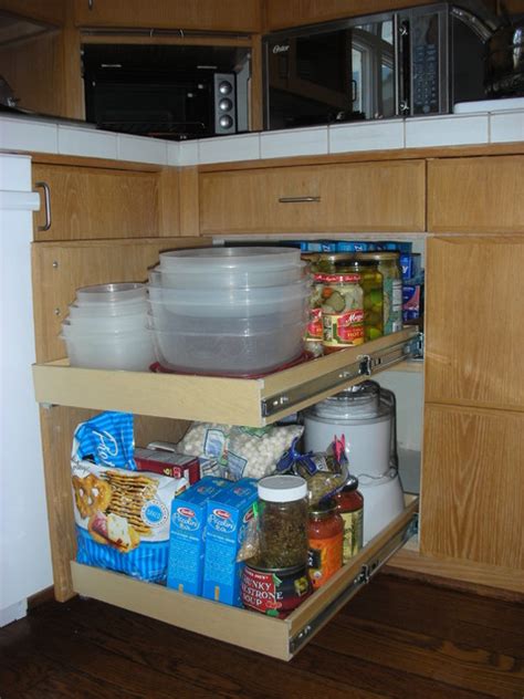 Upper blind corner cabinet solutions. Blind Corner Cabinet Solutions - Traditional - Kitchen ...