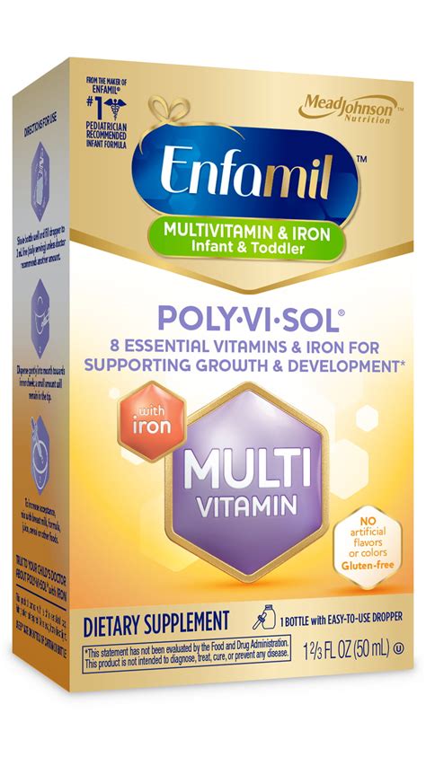 Enfamil Poly Vi Sol 8 Multi Vitamins And Iron Supplement Drops For