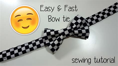 Sewing Tutorial Fast Easy Bow Tie Youtube