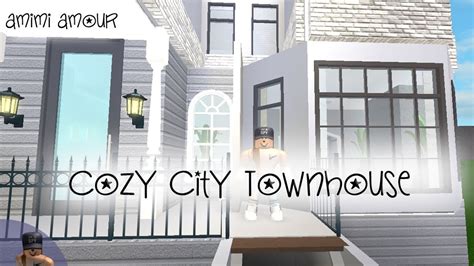 Welcome To Bloxburg Cozy City Townhouse Youtube