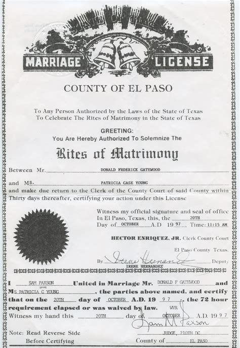 Marriage License Cook County
