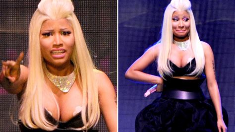 Nicki Minaj Nearly Suffers Wardrobe Malfunction On Stage