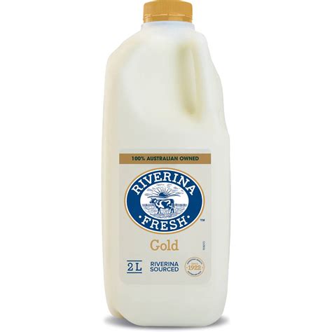 Riverina Fresh Gold Milk 2l Woolworths
