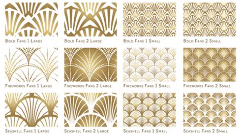 Illustrator Downloadable Fancy Fans Art Deco Patterns Creativepro