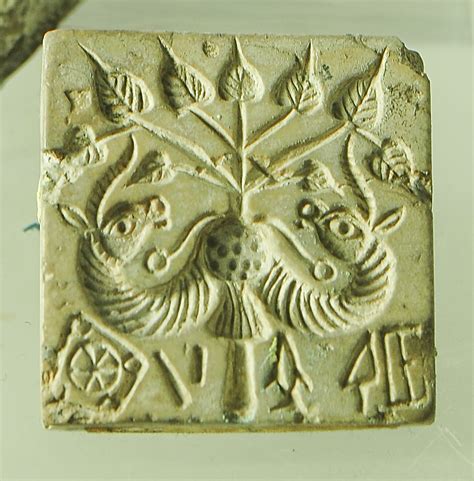 Seal With Unicorn And Inscription C 2000 Bce Indus Valley