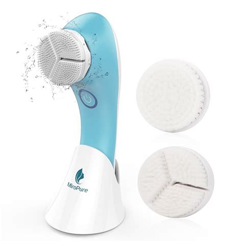 electric facial brush vibrating sonic waterproof skin exfoliating cleansing system