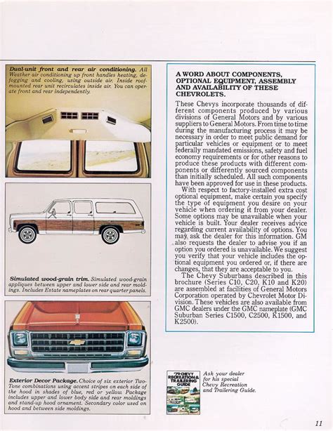 1979 Chevrolet And Gmc Truck Brochures 1979 Chevy Suburban 11