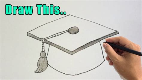 How To Draw A Graduation Cap Easy Drawing Step By Step Graduation Hat