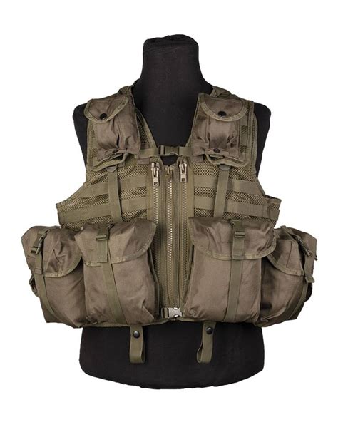 Tactical Vest With Modular System And 8 Pockets Mil Tec Od Od