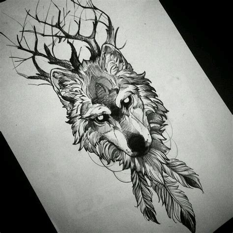 Wolf Tattoo Design Wolf Drawing Tattoo Tattoo Sketches Tattoo