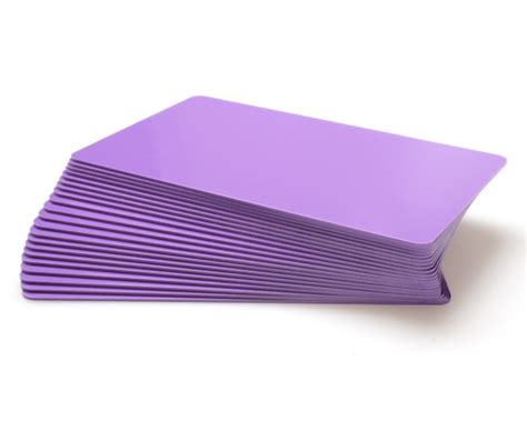 Purple Plastic Cards Blank Purple Plastic Cards Cr80