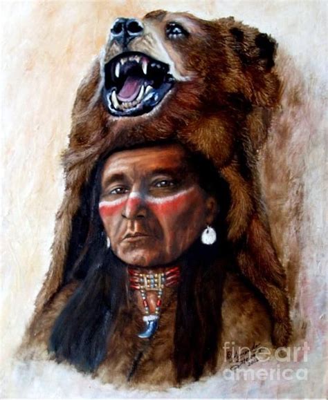 Chief Running Bear ~ By Amanda Stewart Native American Paintings Native American Warrior