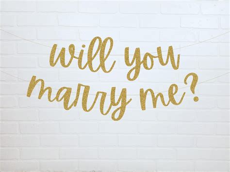 Will You Marry Me Banner Marry Me Sign Proposal Ideas Etsy