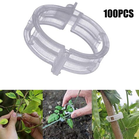 100 Pcs Tomato Trellis Clips Garden Vegetable Vine Clips Plant