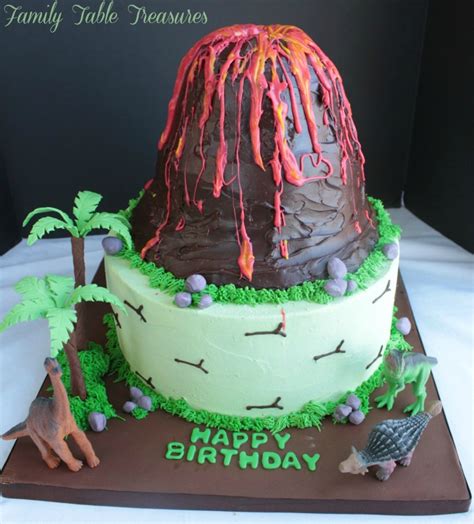 How long does a kitchen island need to be to seat 6. Volcano Cake - Family Table Treasures