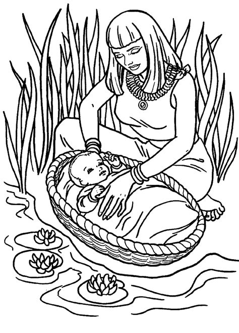 Pin By Jordanandalanna Reed On Moses Baby Sunday School Coloring