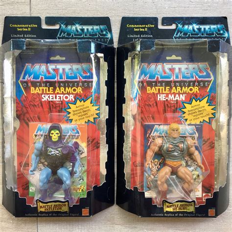 2 X Masters Of The Universe Battle Armor He Man And Skeletor Limited