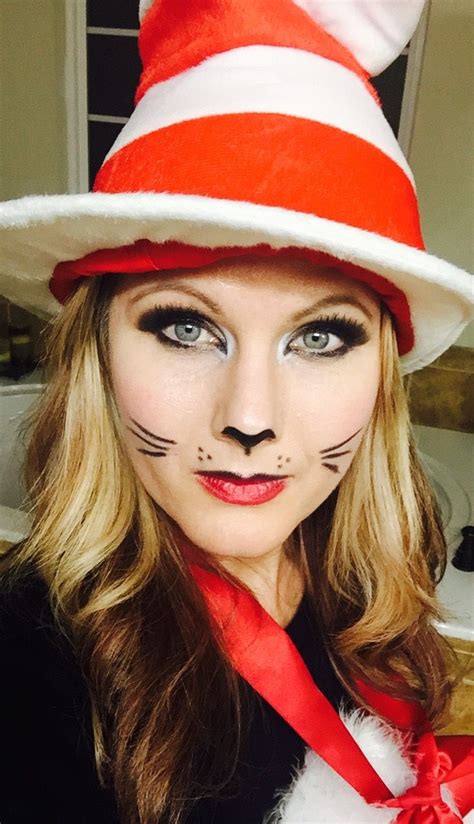 Cat In The Hat Easy To Do Halloween Makeup For 2015 Halloween Make