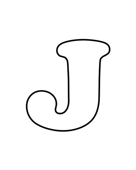 Printable Letters Letters For Coloring J Buchstaben Vorlagen