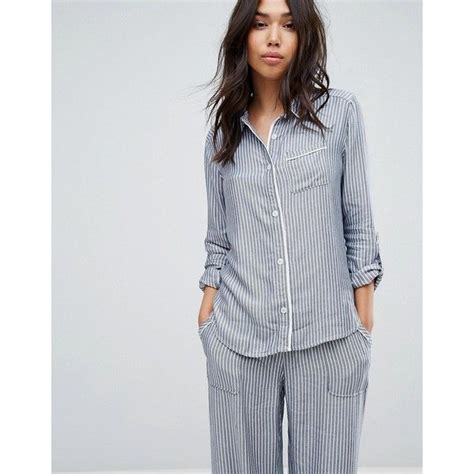 Abercrombie And Fitch Stripe Pyjamas Shirt 58 Chf Liked On Polyvore Featuring Tops Latest