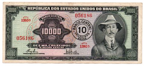 Numis Market 1967 10 Cruzeiros Novos Sobre 10000 Cruzeiros 1