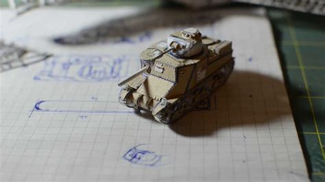 M3 Lee Paper Tank Model Youtube