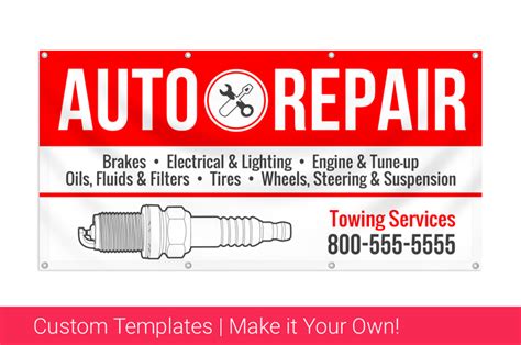 Custom Printed Auto Repair Banners