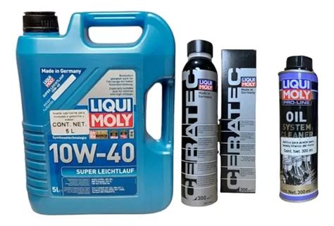 Kit Liqui Moly Aceite Leichtlauf 10w40 5l Engine Ceratec Envío Gratis