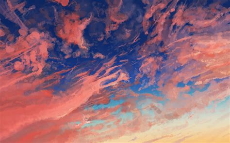 2880x1800 Cloud Sky Anime Macbook Pro Retina Hd 4k Wallpapers Images