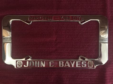 nos vintage license plate frame the h a m b