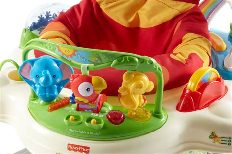 Colorful graphics included in it offer tactile stimulation. Fisher-Price Rainforest Jumperoo: Amazon.co.uk: Baby