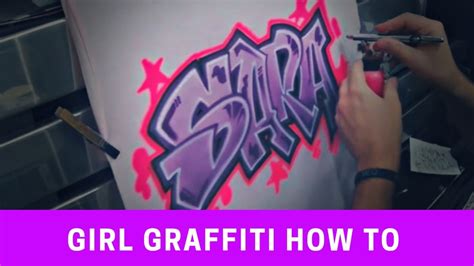 Airbrush Graffiti Sara Youtube