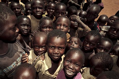 Crowd Of Children Uganda Stock Image P9800164 Science Photo Library