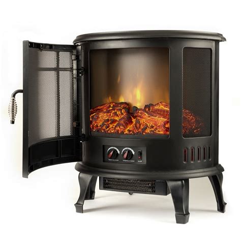 22 Inch Heater Ventless Curved Electric Fireplace Stove