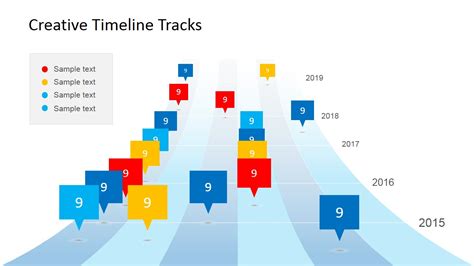 Creative Timeline Tracks Powerpoint Template Slidemodel