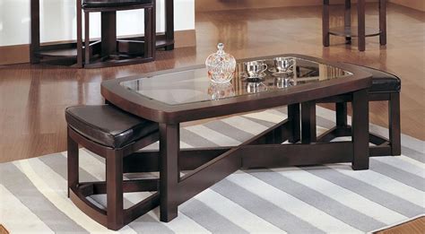 Coffee Table With Stools Underneath Coffee Table Design Ideas