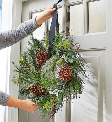 How You Should Be Hanging Your Wreaths Wreath Glass Door Door Wreath