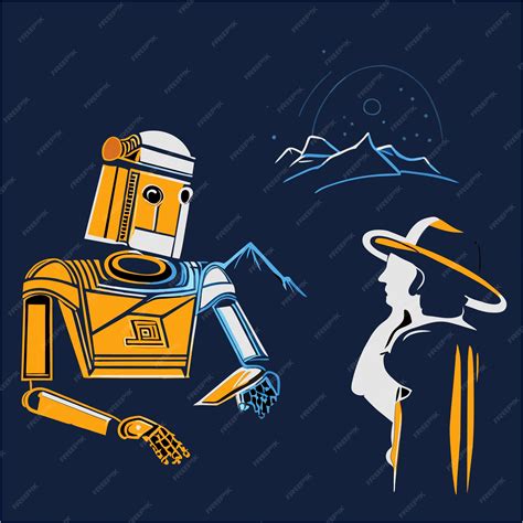 Premium Vector | Echoes of the past archaeologist and sentient ai