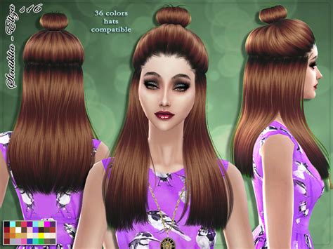 The Sims Resource Sintiklia Hair S16 Eliza