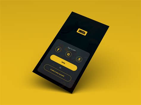 Check Out My Behance Project Imdb Sign In App Screen