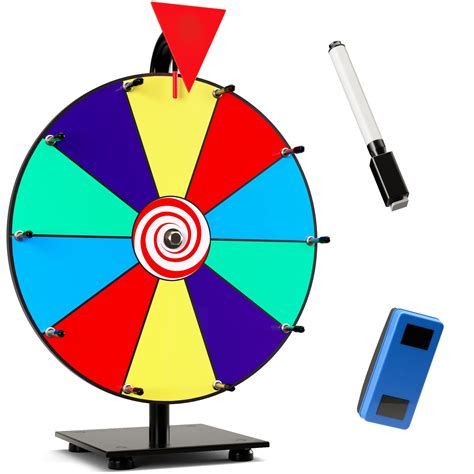 Buy 12 Inch Heavy Duty Spinning Prize Wheel 10 Slots Color Op